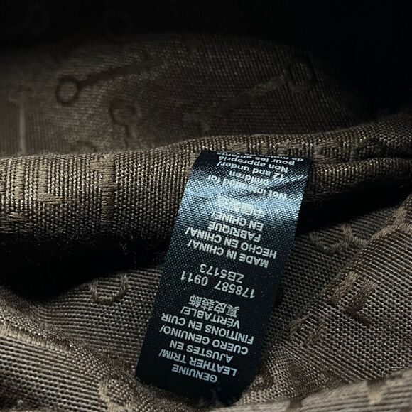 Fossil Tote Bag Womens Red Fleece With Brown Leather Trim Adrina Inner Pockets - Picture 9 of 16